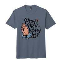 ndm:2235164pray more worry less t-shirt for gender