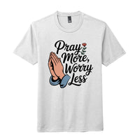 ndm:2235167pray more worry less t-shirt for gender