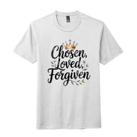 ndm:2235555perfect tri tee shirt Chosen loved and Forgiven