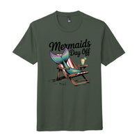 mermaid themed tri-blend t-shirt